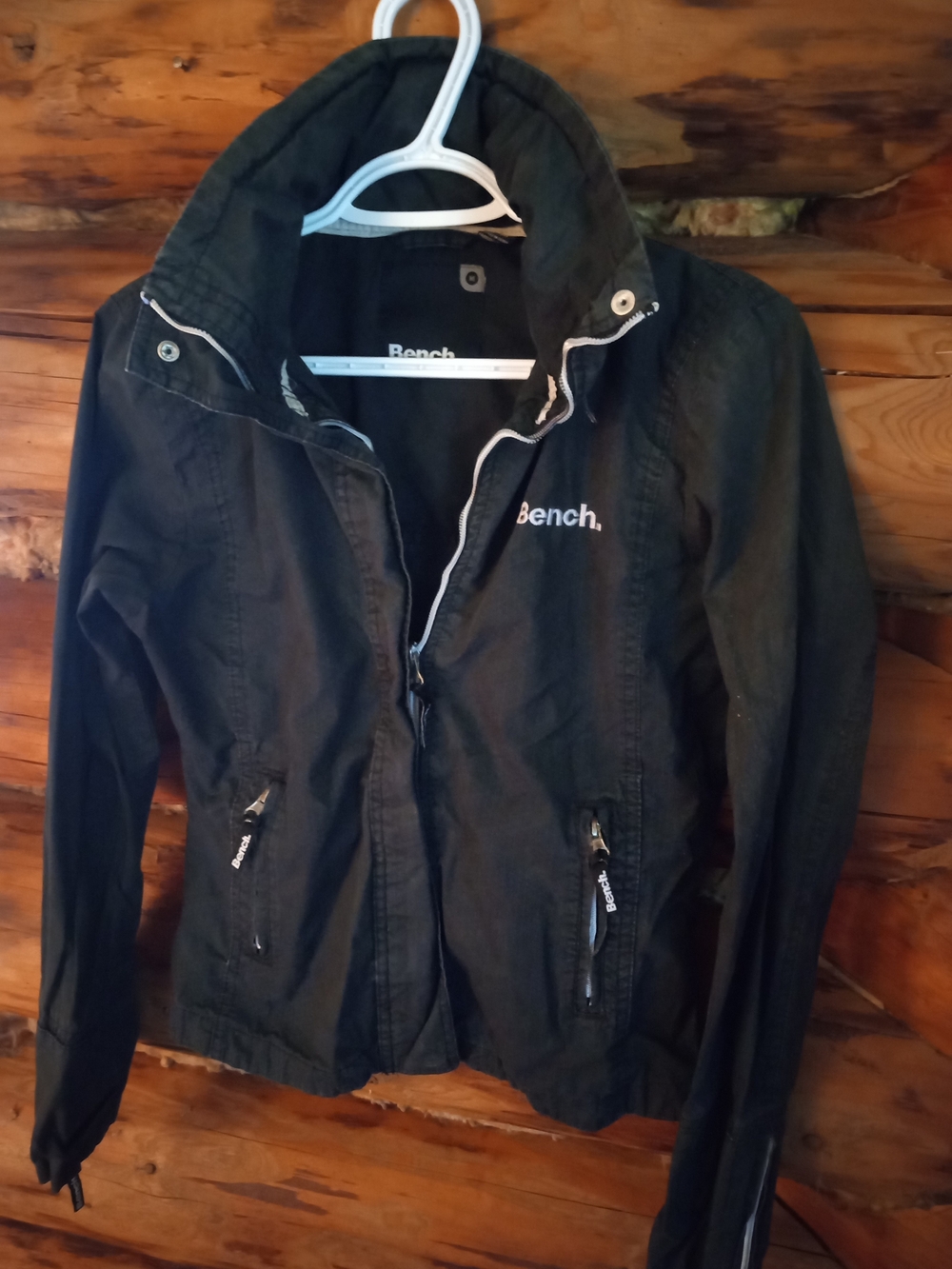 Bench Black Utility Jacket with Zip Pockets